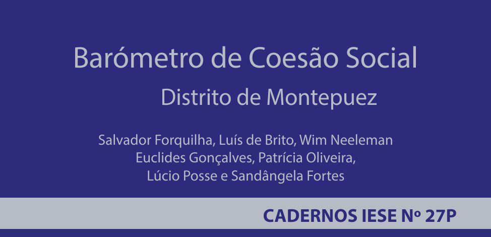 “Barómetro de Coesão Social – 2022, distrito de Montepuez” — Cadernos IESE Nº 27P